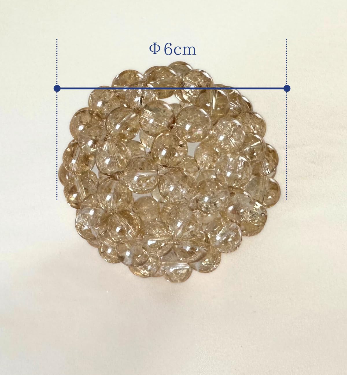 Amazon.co.jp: フラーレン クラック水晶 シャンパンオーラ 8mm 効果